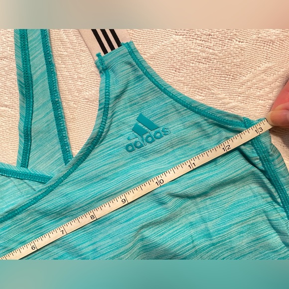 adidas Aqua Blue Climalite X-backPerformance Tank - Picture 8 of 11